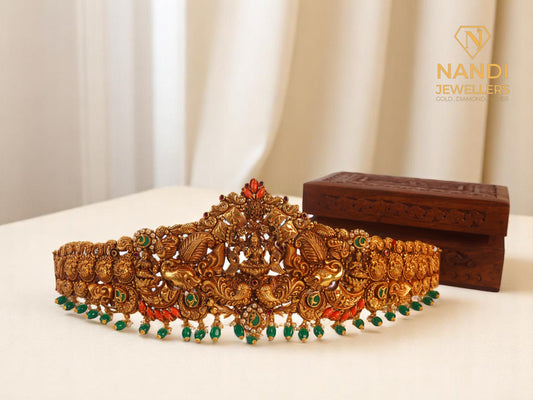 Bridal Peacock Gold Vaddanam