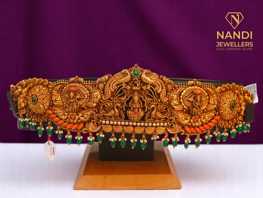 Antique Lakshmi Om Peacock Vadyanam