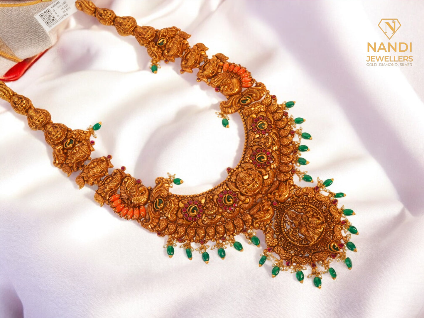 Gold Antique Nakshi Laxmi Bridal Jewellery Set