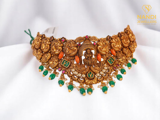 Majestic Royal  Gold Choker Necklace