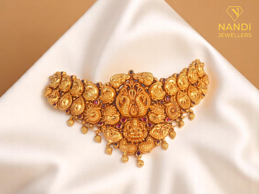 Antique Enchantment Gold Choker Necklace