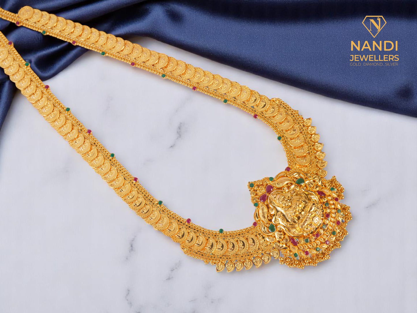 Gold Bridal Laxmi Kasu Mala