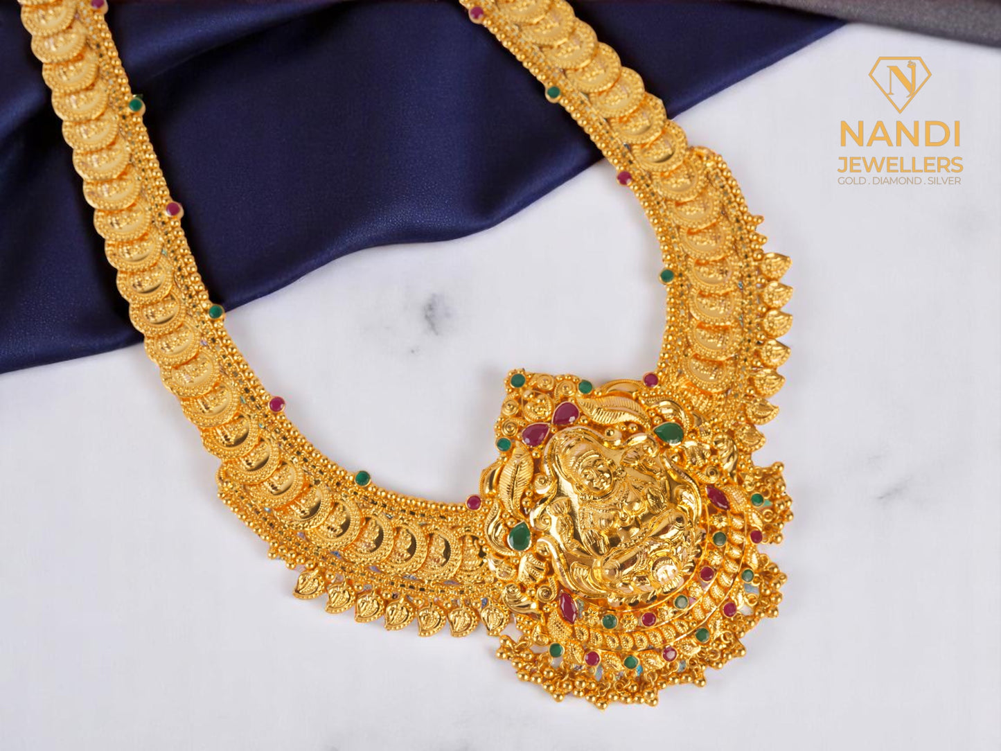 Gold Bridal Laxmi Kasu Mala