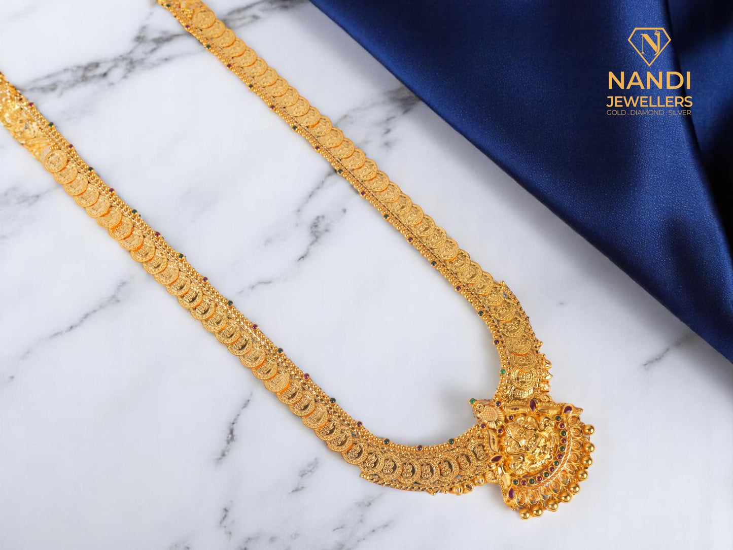 Premium Bridal Gold Laxmi Kasu Haaram