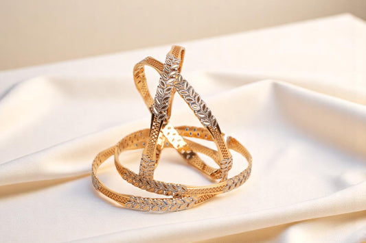 Classic  Gold Floral Bangle