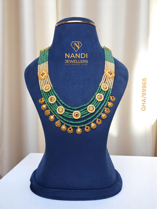 MULTICOLOR BEADS LONG NECKLACE