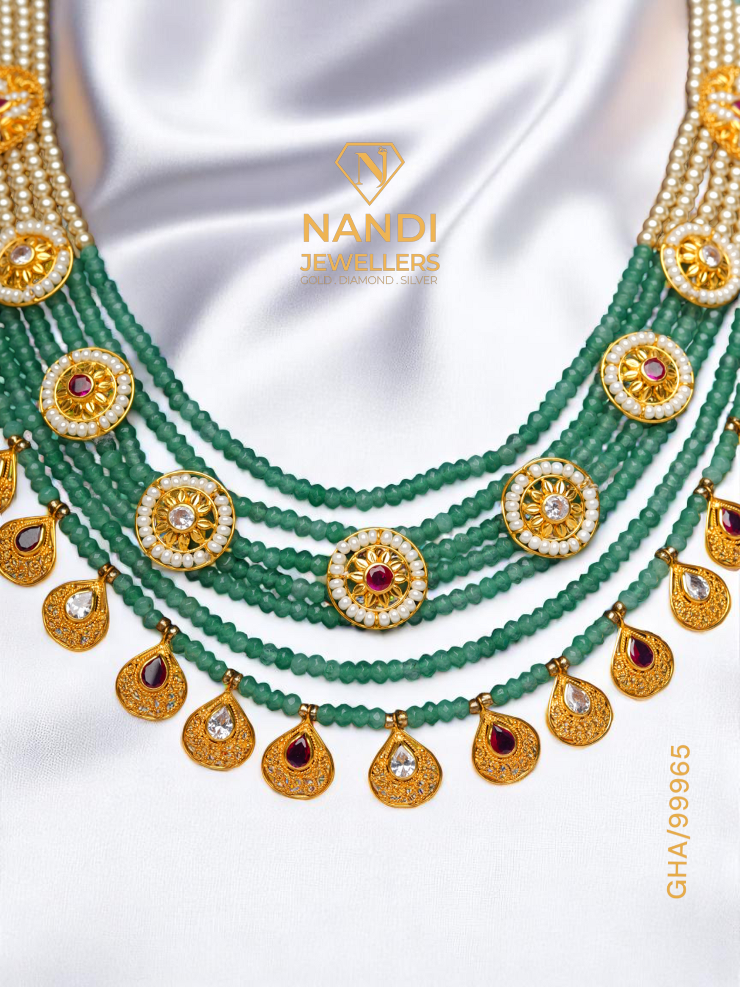 MULTICOLOR BEADS LONG NECKLACE