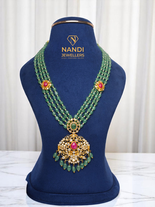 ELEGANT MAHARANI BEADS LONG NECKLACE