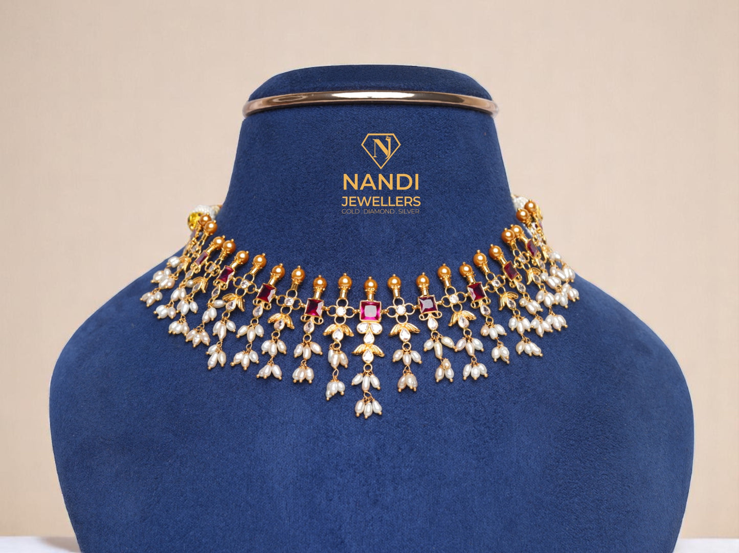 GOLD LIGHTWEIGHT GUTTAPUSALU NECKLACE