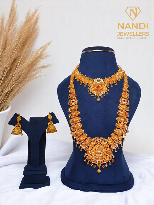 Gold Nakshi Bridal Jewellery Set