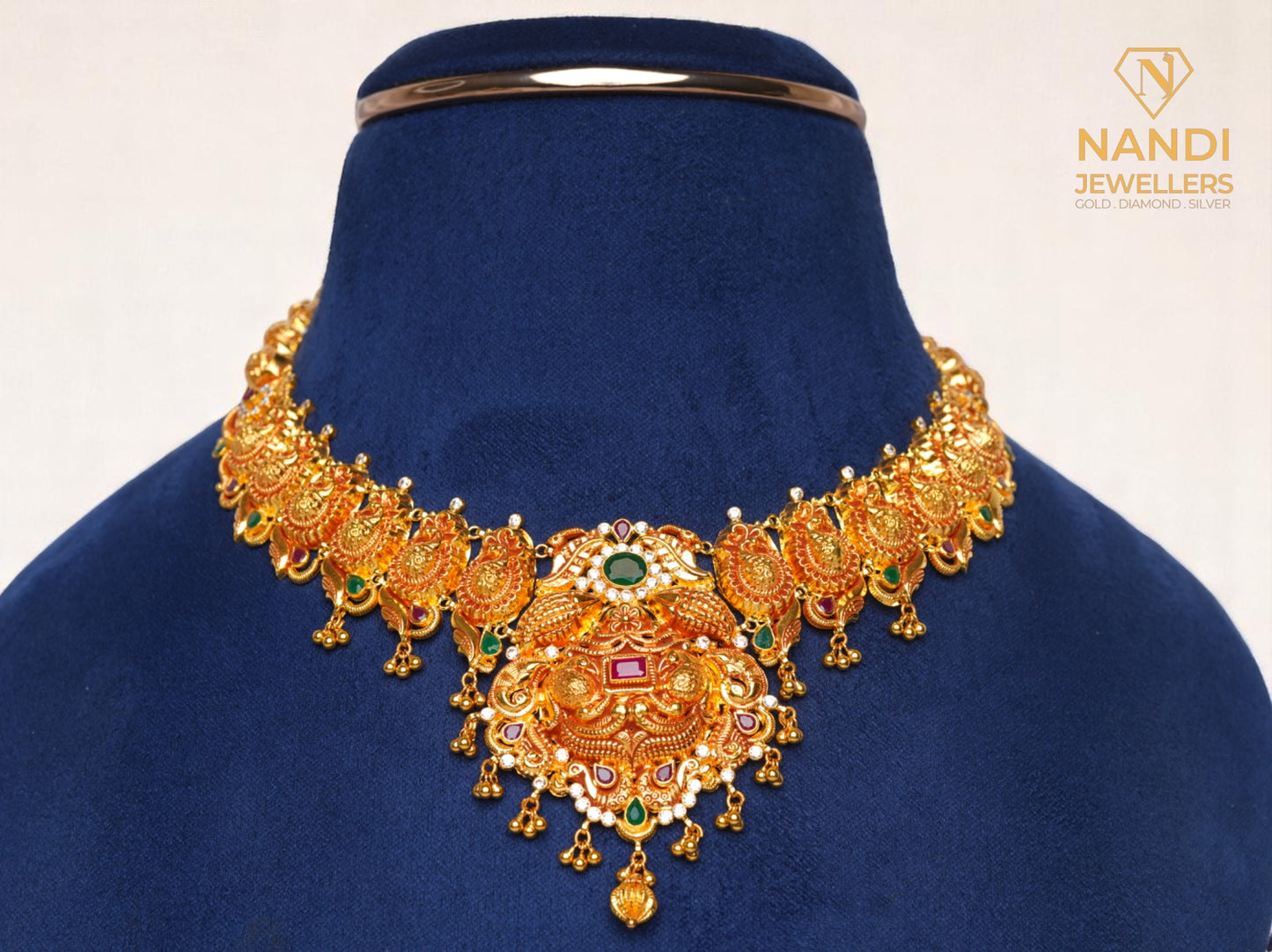 Gold Nakshi Bridal Jewellery Set